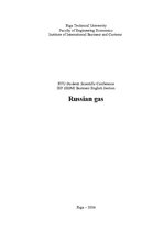 Kutatási anyagok 'Russian Gas', 1.                