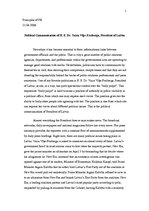 Esszék 'Political Communication of President of Latvia', 1.                