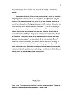 Esszék 'Political Communication of President of Latvia', 5.                