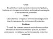 Prezentációk 'A Company's Environmental Impact', 2.                
