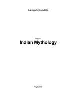 Kutatási anyagok 'Indian Mythology', 1.                