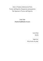 Kutatási anyagok 'Tourism Guidebooks in Latvia', 1.                