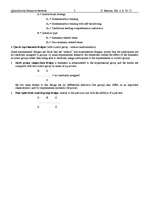 Összefoglalók, jegyzetek 'Quantitative Research Methods', 5.                