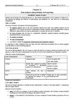 Összefoglalók, jegyzetek 'Quantitative Research Methods', 12.                