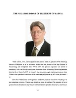 Kutatási anyagok 'The Negative Image of the President of Latvia', 6.                