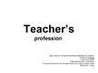Prezentációk 'Teacher's Profession', 1.                