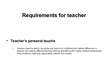 Prezentációk 'Teacher's Profession', 4.                