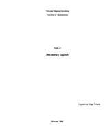 Kutatási anyagok '18th Century England ', 1.                