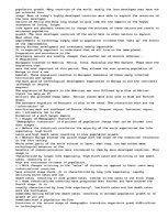 Esszék 'World Demographic Development (and Food Supply)', 3.