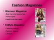 Prezentációk 'Fashion Magazines', 7.                