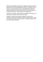 Esszék 'Music Is a Fundamental Necessity', 2.                