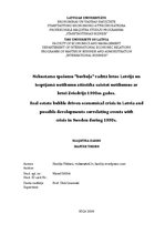 Záródolgozatok 'Real Estate Bubble Driven Economical Crisis in Latvia and Possible Developments ', 1.                