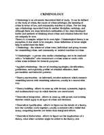 Esszék 'Criminology', 1.                