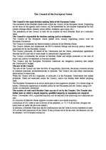 Kutatási anyagok 'Importance and Working Methods of the European Union’s Institutions ', 9.                