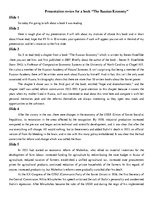 Prezentációk 'Summary for a Book "The Russian Economy" by Steven Rosefielde', 9.                