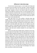 Esszék 'Differences in Alternative Energy', 1.                