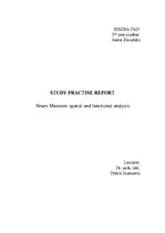 Gyakorlati jelentések 'Neues Museum: Spatial and Functional Analysis', 1.                