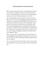 Esszék 'The Busiest People Have the Most Leisure Time', 1.                