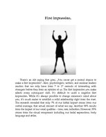 Kutatási anyagok 'How to Make a Positive and Powerful First Impression', 1.                