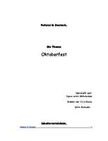 Kutatási anyagok 'Das Oktoberfest', 1.                