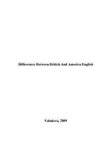 Kutatási anyagok 'Differences Between British and American English', 1.                