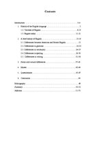 Kutatási anyagok 'Differences Between British and American English', 2.                