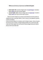 Kutatási anyagok 'Differences Between British and American English', 13.                