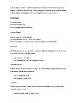 Kutatási anyagok 'Differences Between British and American English', 18.                