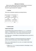 Kutatási anyagok 'Differences Between British and American English', 21.                