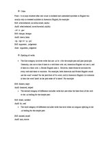 Kutatási anyagok 'Differences Between British and American English', 25.                