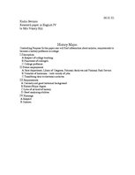 Kutatási anyagok 'History Major', 1.                