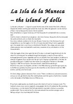 Esszék 'La Isla de la Muneca - the Island of Dolls', 1.                
