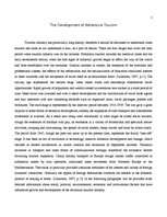 Kutatási anyagok 'Development of Adventure Tourism', 1.                