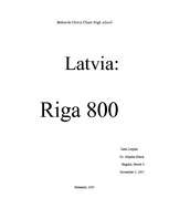 Kutatási anyagok 'Riga 800', 1.                