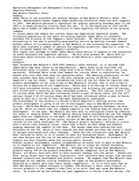 Esszék 'New Balance Athletic Shoes - A Case Study for Operation Management', 1.