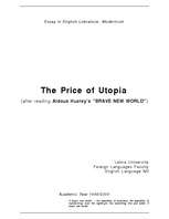 Esszék 'The Price of Utopia - on Huxley's "Brave New World"', 1.                