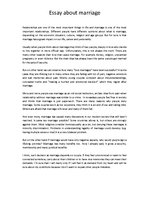 Esszék 'Marriage', 1.                
