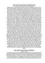 Kutatási anyagok 'Ancient Egyptian Mythology', 1.                
