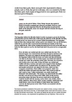 Kutatási anyagok 'Ancient Egyptian Mythology', 6.                