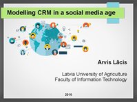 Prezentációk 'Modelling CRM in a Social Media Age', 1.                