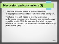 Prezentációk 'Modelling CRM in a Social Media Age', 13.                