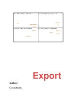 Összefoglalók, jegyzetek 'Export Marketing Plan - Beer Exports', 1.                