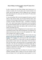 Összefoglalók, jegyzetek 'Henry Fielding as the Representative of the 18th Century Novel Writers', 1.                