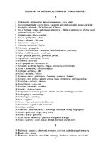 Összefoglalók, jegyzetek 'Vēstures terminu vārdnīca angļu valodā', 1.                