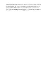 Esszék 'Avoiding Junk Food', 2.                