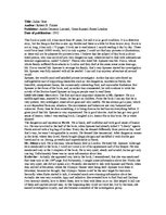 Esszék 'Rober B.Parker "Judas Goat"', 1.                