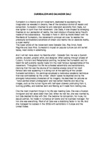 Összefoglalók, jegyzetek 'Surrealism and Salvador Dali', 1.                