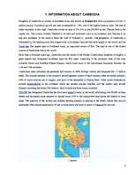 Kutatási anyagok 'Itinerary Kingdom of Cambodia', 3.                
