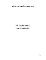 Kutatási anyagok 'Thai Massage (Thai Bodywork)', 1.                