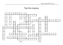 Összefoglalók, jegyzetek 'The Film Industry. Crossword', 4.                